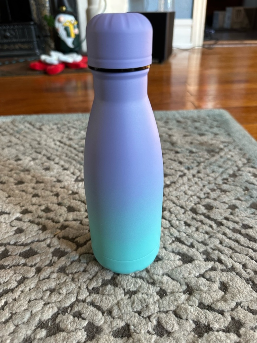 Gradient Lavender to Aqua Stainless Water Bottle